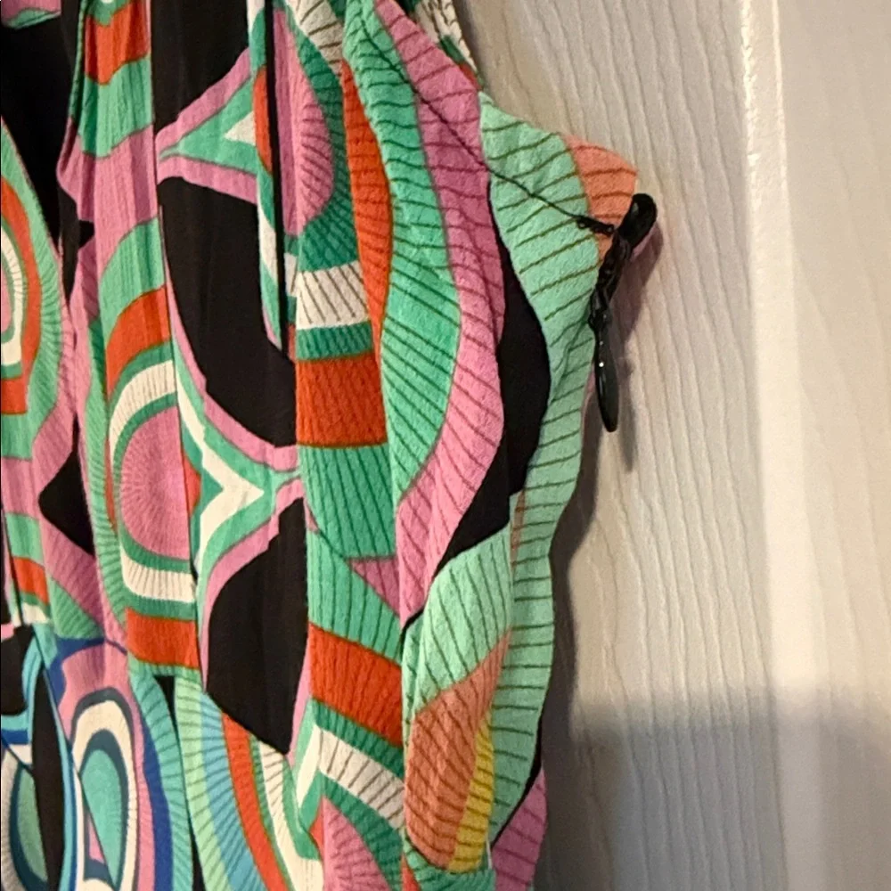 Anthropologie Multicolor Sleeveless Patterned Dress - Picture 5 of 5
